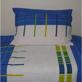 Povlečení Krepové povlečení 140x200 - Modrobílé čáry