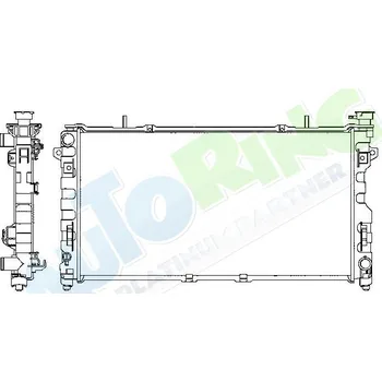 Chladič motoru Chladič vody CHRYSLER Voyager (RG,RS) 2000-2005 LP.0000.1642.25-169740 - DOPRAVA ZDARMA