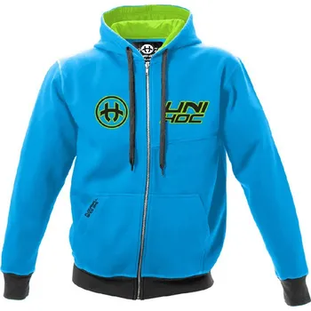 Pánská mikina Mikina Unihoc Hood Zip Las Vegas modrá