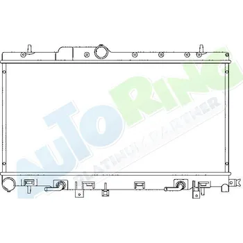 Chladič motoru Chladič vody SUBARU Impreza (GD,GG) 2001-2003 LP.0000.1774.85-177485 - DOPRAVA ZDARMA