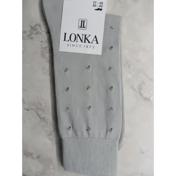 Pánské ponožky DOBSET-pánské ponožky LONKA 41-42(27-28) (pánská ponožka z mercerované bavlny a celoplošným vzorem)