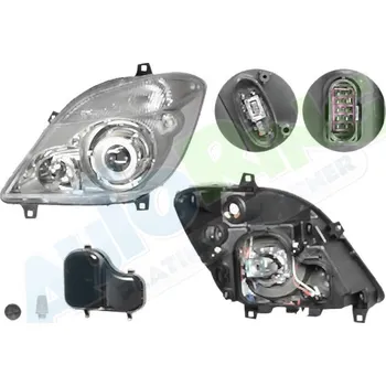 Přední světlomet Hlavní světlomet MERCEDES Sprinter (209-524) od 06.2006 LA.0000.8585.32-54883 - DOPRAVA ZDARMA