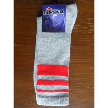 Pánské ponožky LOANA 52385-pánské ponožky LOANA světlý melír 43-45(29-30) (pánské sportovní ponožky LOANA)