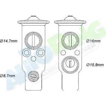 Ventil klimatizace Expanzní ventil klimatizace MAZDA 6 (GG,GY) 05.02-10.07 LP.0000.2881.07-288430 - DOPRAVA ZDARMA