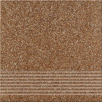 Dlažba Milton Brown Steptread - schodovka 29,7x29,7 hnědá OP069-004-1