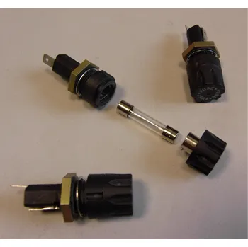 Autopojistky Držák pojistky skleněné, max.20 A vestavný (Pouzdro pojistky skleněné 6,3 x 32 mm)
