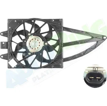 Ventilátor topení a klimatizace Ventilátor s krytem / úchytem - sahara FIAT Panda (169) 08.03-2013 LP.0000.2561.01-256101 - DOPRAVA ZDARMA