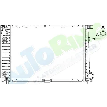 Chladič motoru Chladič vody BMW 3 (E30) 1983-1994 LP.0000.1682.57-169297 - DOPRAVA ZDARMA