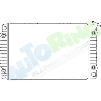 Chladič motoru Chladič vody CHEVROLET Lumina (APV) 1993-1997 LP.0000.1763.09-176309 - DOPRAVA ZDARMA