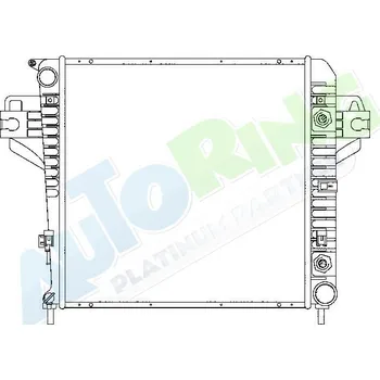 Chladič motoru Chladič vody JEEP Cherokee i Liberty (KJ) 10.01-2008 LP.0000.1720.58-172058 - DOPRAVA ZDARMA