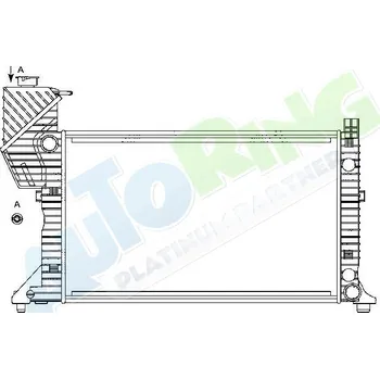 Chladič motoru Chladič vody MERCEDES Sprinter (208-414) 1995-02.00 LP.0000.1618.44-161844 - DOPRAVA ZDARMA