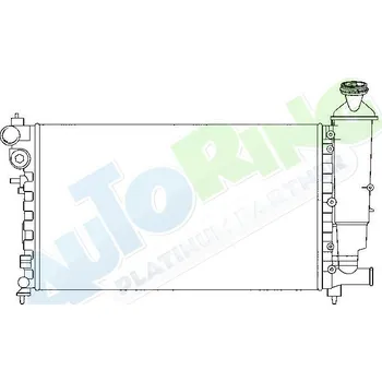 Chladič motoru Chladič vody PEUGEOT 106 (1xx) 08.91-2004 LP.0000.1686.20-168620 - DOPRAVA ZDARMA