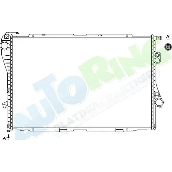 Chladič motoru Chladič vody BMW 5 (E39) 1996-05.04 LP.0000.1634.07-166456 - DOPRAVA ZDARMA