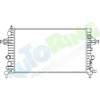Chladič motoru Chladič vody OPEL Zafira 2008-2012 LP.0000.1652.22-187453 - DOPRAVA ZDARMA