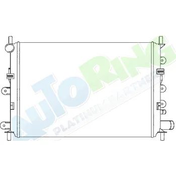 Chladič motoru Chladič vody FORD Escort, Orion i Van 08.90-1995 LP.0000.1712.45-171245 - DOPRAVA ZDARMA