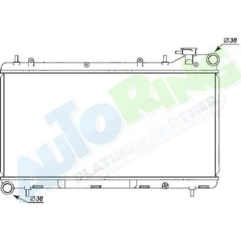 Chladič motoru Chladič vody SUBARU Impreza (GC,GF) 09.92-1997 LP.0000.1673.88-167388 - DOPRAVA ZDARMA