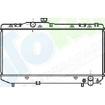 Chladič motoru Chladič vody TOYOTA Celica (T18) 1989-1994 LP.0000.1806.29-180629 - DOPRAVA ZDARMA