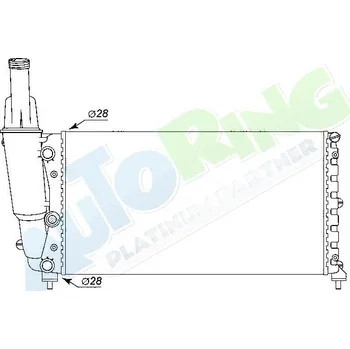 Chladič motoru Chladič vody FIAT Punto (176) 1993-08.99 LP.0000.1635.74-163574 - DOPRAVA ZDARMA