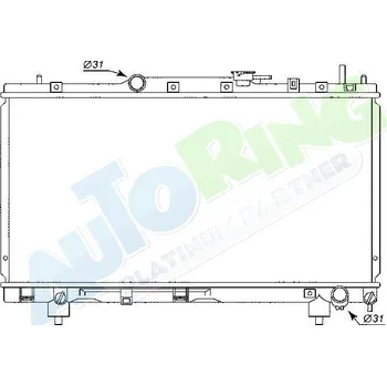 Chladič motoru Chladič vody TOYOTA Carina E (T19) 03.92-08.97 LP.0000.1623.70-162370 - DOPRAVA ZDARMA