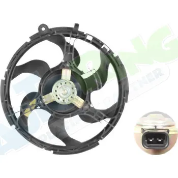 Ventilátor topení a klimatizace Ventilátor s krytem / úchytem - sahara FIAT Stilo (192) 2001-2007 LP.0000.2544.44-254444 - DOPRAVA ZDARMA