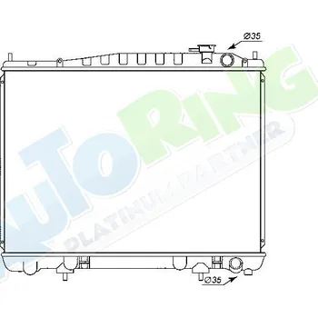 Chladič motoru Chladič vody NISSAN Pathfinder (R50) 08.96-2000 LP.0000.1774.62-177462 - DOPRAVA ZDARMA
