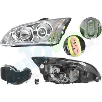 Přední světlomet Hlavní světlomet FORD Focus 2 (DAxx) 2005-2008 LA.0000.8507.74-58065 - DOPRAVA ZDARMA
