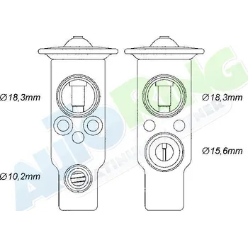 Ventil klimatizace Expanzní ventil klimatizace PEUGEOT 206 (2xx) 1998-03.09 LP.0000.2880.99-288494 - DOPRAVA ZDARMA