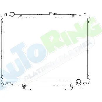 Chladič motoru Chladič vody MITSUBISHI Pajero i Montero (V60,70) 03.00-2003 LP.0000.1856.13-185613 - DOPRAVA ZDARMA