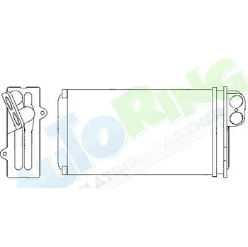 Výměník tepla Radiátor topení RENAULT Laguna 1 (B,K56) 1999-2001 LP.0000.2062.11-215953 - DOPRAVA ZDARMA