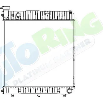 Chladič motoru Chladič vody MERCEDES 207-410 1977-1995 LP.0000.1789.76-178976 - DOPRAVA ZDARMA