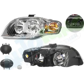Přední světlomet Hlavní světlomet AUDI A4 (B7) 2005-2008 LA.0000.8404.80-56070 - DOPRAVA ZDARMA