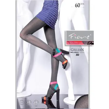 Dámské punčochy GILLIAN 60den-punčochové kalhoty Fiore bordeaux-bordó 3-M (punčochové kalhoty z mikrovlákna)