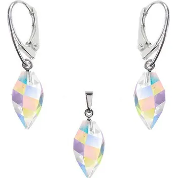 Souprava šperků Lafira stříbrná sada šperků Drop AB 1037