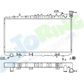 Chladič motoru Chladič vody NISSAN Sunny (Y10) 10.90-04.00 LP.0000.1700.54-185893 - DOPRAVA ZDARMA
