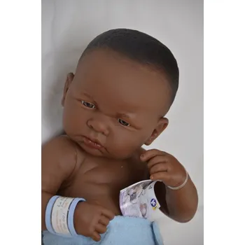 Panenka Realistické miminko - chlapeček - černoušek (JC Toys - Berenguer)