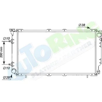 Chladič motoru Chladič vody SUBARU Legacy (BD,BG) 08.94-02.99 LP.0000.1782.29-178229 - DOPRAVA ZDARMA
