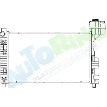 Chladič motoru Chladič vody MERCEDES A Class (W168) 08.97-07.04 LP.0000.1674.04-167404 - DOPRAVA ZDARMA