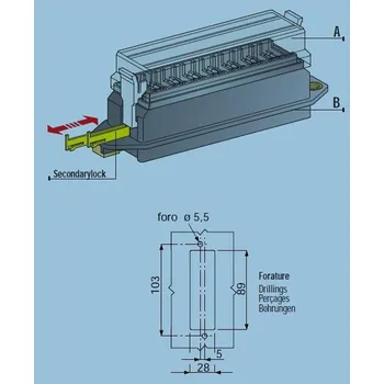 Autopojistky Pojistková skříň na 8 pojistek ATO spodní vývody (MTA 0100580)