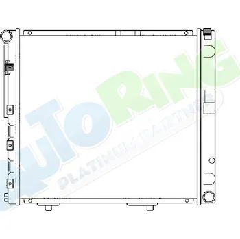 Chladič motoru Chladič vody MERCEDES W124 1985-05.96 LP.0000.1646.68-164668 - DOPRAVA ZDARMA
