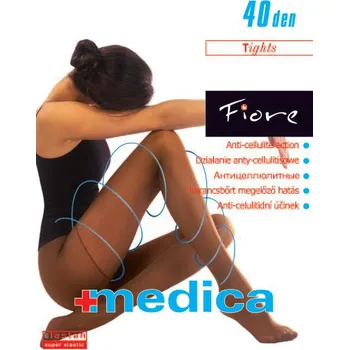 Dámské punčochy MEDICA 40den-punčochové kalhoty Fiore safari-hnědé 5-XL (punčochové kalhoty upravující linii nohou a boků)