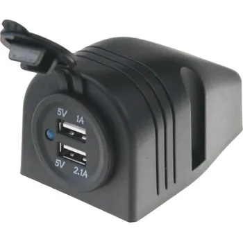 Elektrická zásuvka 2xUSB zásuvka ve voděodolném přídavném panelu (34525D)
