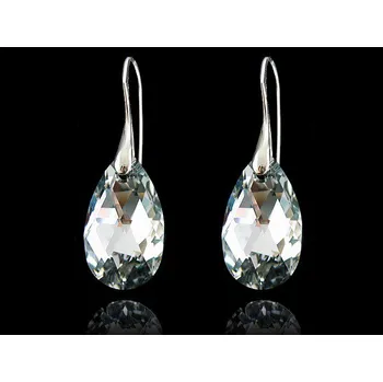 Náušnice Lafira stříbrné náušnice Pear Chrom 1082