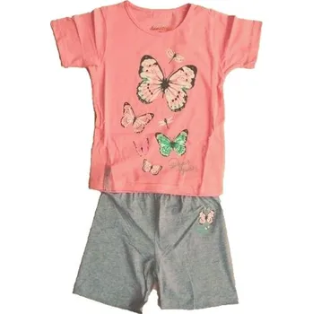 Dívčí letní komplet broskvový vel.98