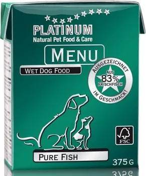 Krmivo pro psa Platinum Natural Menu Pure Fish 375 g