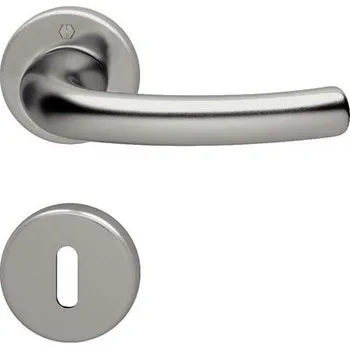 Dveřní kování Ocelově eloxovaná hliníková klika na dveře Hoppe Tokyo na vložku (PZ)