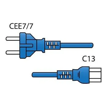 Napájecí kabel Modrý napájecí kabel Schuko CEE 7/7 /C13 2,5 m