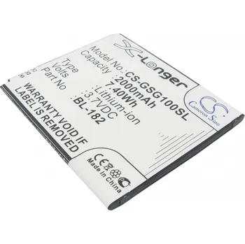 Baterie pro mobilní telefon Baterie Cameron Sino CS-GSG100SL za GSmart BL-182 - neoriginální
