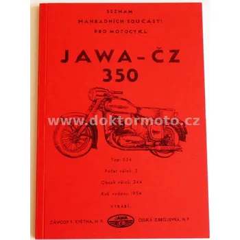 Časopis Katalog ND JAWA Kýv 350/354