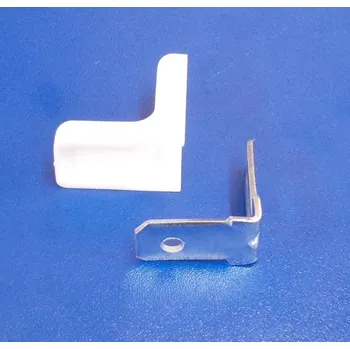 Úhloměr Kovový úhelník s krytkou tvar L,bílý ,