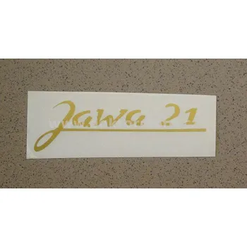 Auto-moto Nálepka Jawa 21 - zlatá, Pionýr 21